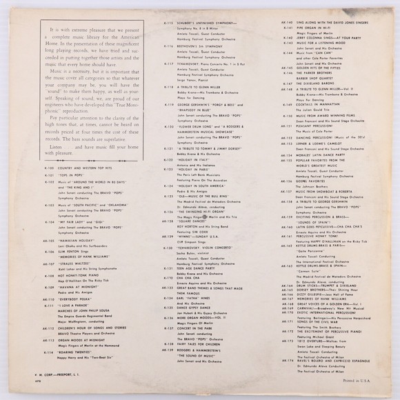 The Sound Stage Calliope Band, Captain Tully Carnival LP Record Grand Prix K-169 - Picture 2 of 16